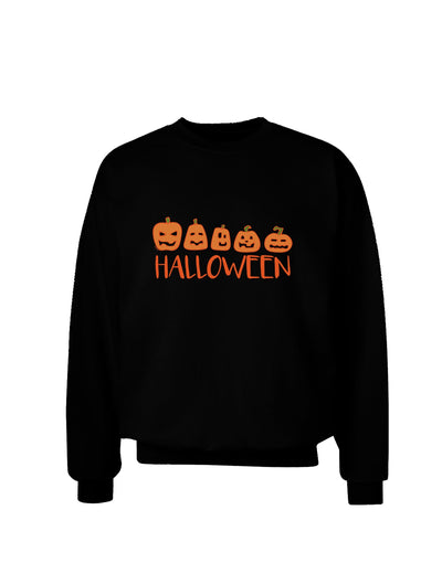 Halloween Pumpkins Sweatshirt-Sweatshirts-TooLoud-Black-Small-Davson Sales