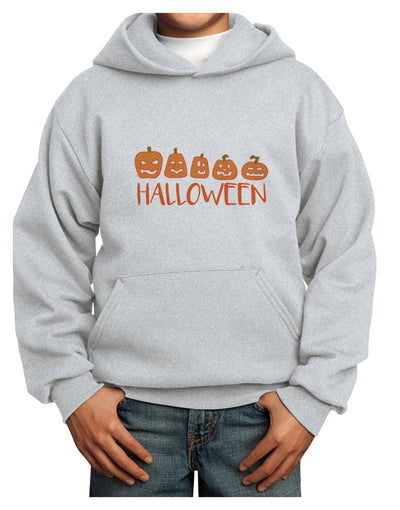 Halloween Pumpkins Youth Hoodie Pullover Sweatshirt-Youth Hoodie-TooLoud-Ash-XS-Davson Sales