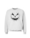 Halloween Scary Evil Jack O Lantern Pumpkin Sweatshirt-Sweatshirts-TooLoud-White-Small-Davson Sales