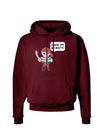 Hands Off Me Booty - Petey the Pirate Dark Hoodie Sweatshirt-Hoodie-TooLoud-Maroon-Small-Davson Sales