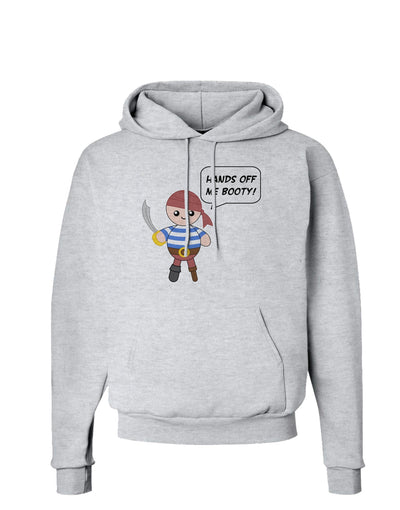 Hands Off Me Booty - Petey the Pirate Hoodie Sweatshirt-Hoodie-TooLoud-AshGray-Small-Davson Sales