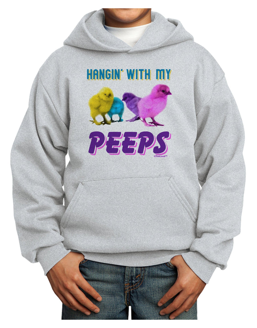 Hangin With My Peeps Youth Hoodie Pullover Sweatshirt-Youth Hoodie-TooLoud-White-XS-Davson Sales