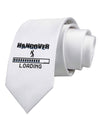 Hangover Loading Printed White Necktie