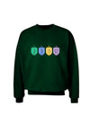 Hanukkah Dreidels Adult Dark Sweatshirt-Sweatshirts-TooLoud-Deep-Forest-Green-Small-Davson Sales