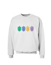 Hanukkah Dreidels Sweatshirt-Sweatshirts-TooLoud-White-Small-Davson Sales