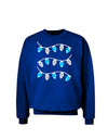 Hanukkah Lights Blue and Silver Adult Dark Sweatshirt-Sweatshirts-TooLoud-Deep-Royal-Blue-Small-Davson Sales