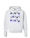 Hanukkah Lights Blue and Silver Hoodie Sweatshirt-Hoodie-TooLoud-White-Small-Davson Sales