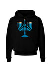 Hanukkah Menorah Dark Hoodie Sweatshirt-Hoodie-TooLoud-Black-Small-Davson Sales