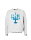 Hanukkah Menorah Sweatshirt-Sweatshirts-TooLoud-White-Small-Davson Sales