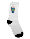 Hanukkah-themed Latte Cup Adult Crew Socks - Perfect for Celebrating the Festival of Lights! - TooLoud-Socks-TooLoud-White-Ladies-4-6-Davson Sales