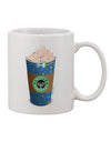 Hanukkah-themed Latte Cup: Exquisite 11 oz Coffee Mug - TooLoud-11 OZ Coffee Mug-TooLoud-White-Davson Sales