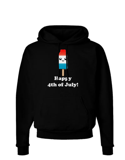 Happy 4th of July Popsicle Dark Hoodie Sweatshirt-Hoodie-TooLoud-Black-Small-Davson Sales