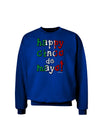 Happy Cinco de Mayo - Cactus Design Adult Dark Sweatshirt by TooLoud-Sweatshirts-TooLoud-Deep-Royal-Blue-Small-Davson Sales