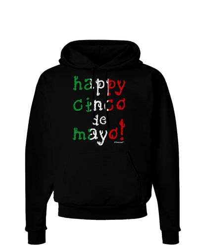 Happy Cinco de Mayo - Cactus Design Dark Hoodie Sweatshirt by TooLoud-Hoodie-TooLoud-Black-Small-Davson Sales