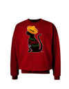 Happy Cinco de Meow - Cinco de Mayo Cat Adult Dark Sweatshirt by TooLoud-Sweatshirts-TooLoud-Deep-Red-Small-Davson Sales