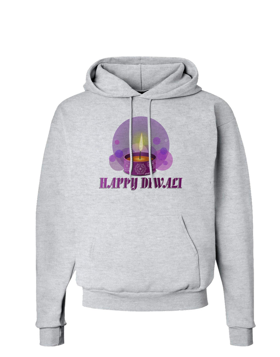 Happy Diwali Purple Candle Hoodie Sweatshirt by TooLoud-Hoodie-TooLoud-White-Small-Davson Sales