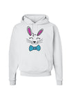Happy Easter Bunny Face Hoodie Sweatshirt White 3XL Tooloud