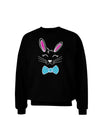 Happy Easter Bunny Face Sweatshirt-Sweatshirts-TooLoud-Black-Small-Davson Sales