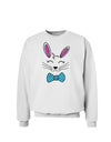 Happy Easter Bunny Face Sweatshirt-Sweatshirts-TooLoud-White-Small-Davson Sales