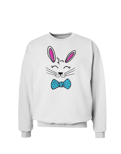 Happy Easter Bunny Face Sweatshirt-Sweatshirts-TooLoud-White-Small-Davson Sales