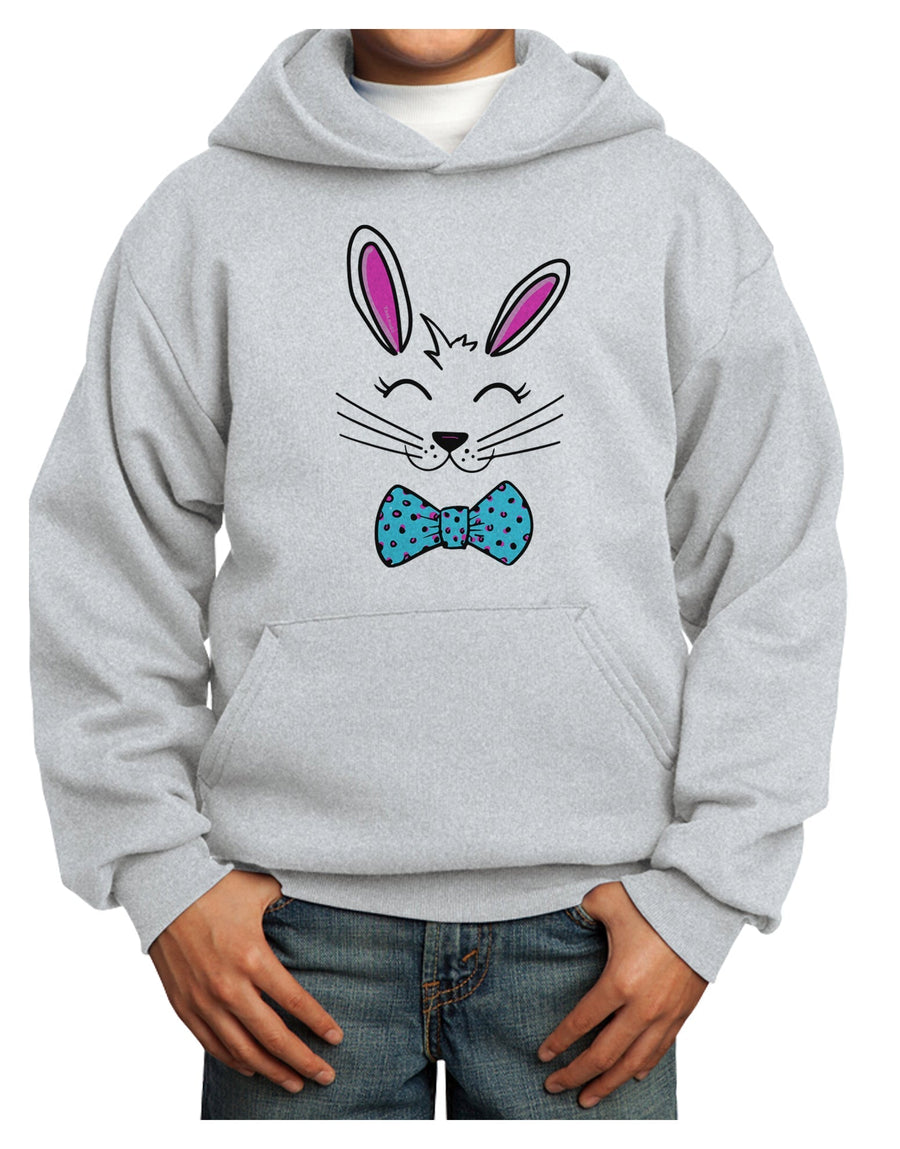 Happy Easter Bunny Face Youth Hoodie Pullover Sweatshirt-Youth Hoodie-TooLoud-White-XS-Davson Sales