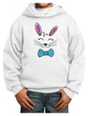 Happy Easter Bunny Face Youth Hoodie Pullover Sweatshirt-Youth Hoodie-TooLoud-White-XS-Davson Sales