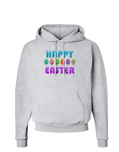 Happy Easter Decorated Eggs Hoodie Sweatshirt-Hoodie-TooLoud-AshGray-Small-Davson Sales