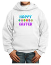 Happy Easter Decorated Eggs Youth Hoodie Pullover Sweatshirt-Youth Hoodie-TooLoud-White-XS-Davson Sales