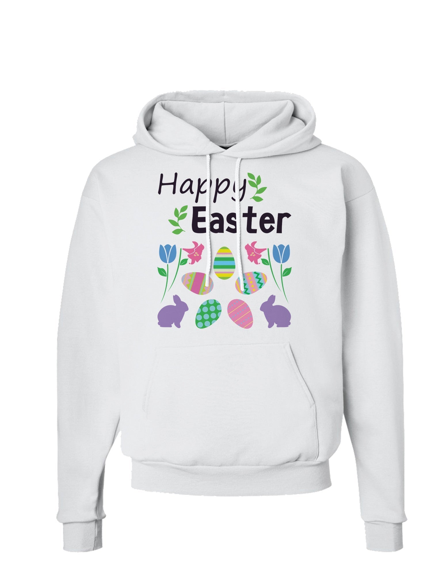 Happy Easter Design Hoodie Sweatshirt-Hoodie-TooLoud-White-Small-Davson Sales