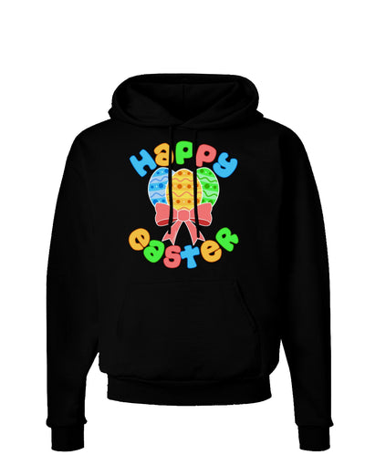 Happy Easter Easter Eggs Dark Hoodie Sweatshirt by TooLoud-Hoodie-TooLoud-Black-Small-Davson Sales