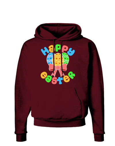 Happy Easter Easter Eggs Dark Hoodie Sweatshirt by TooLoud-Hoodie-TooLoud-Maroon-Small-Davson Sales