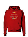 Happy Easter Eggs Dark Hoodie Sweatshirt-Hoodie-TooLoud-Red-Small-Davson Sales