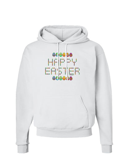Happy Easter Eggs Hoodie Sweatshirt-Hoodie-TooLoud-White-Small-Davson Sales