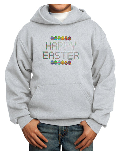 Happy Easter Eggs Youth Hoodie Pullover Sweatshirt-Youth Hoodie-TooLoud-Ash-XS-Davson Sales