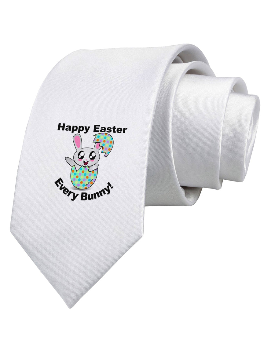 Happy Easter Every Bunny Printed White Necktie by TooLoud-Necktie-TooLoud-White-One-Size-Davson Sales