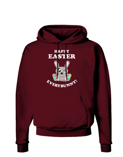 Happy Easter Everybunny Dark Hoodie Sweatshirt-Hoodie-TooLoud-Maroon-Small-Davson Sales