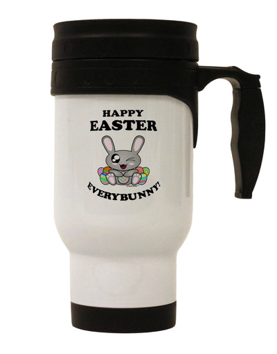 Happy Easter Everybunny Stainless Steel 14oz Travel Mug-Travel Mugs-TooLoud-White-Davson Sales