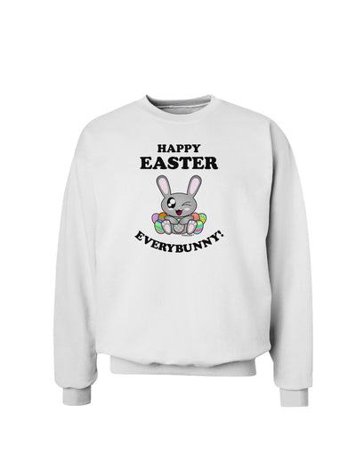 Happy Easter Everybunny Sweatshirt-Sweatshirts-TooLoud-White-Small-Davson Sales