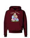 Happy Easter Gel Look Print Dark Hoodie Sweatshirt-Hoodie-TooLoud-Maroon-Small-Davson Sales