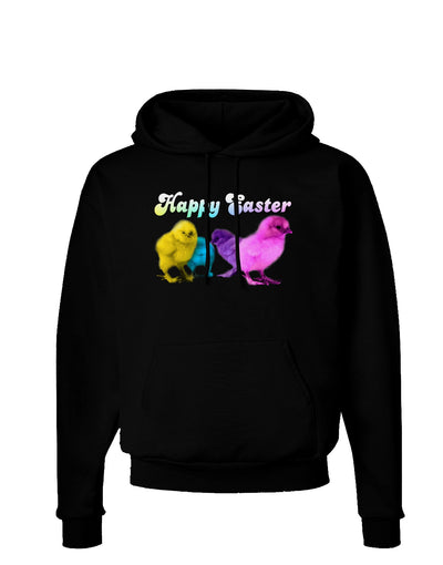 Happy Easter Peepers Dark Hoodie Sweatshirt-Hoodie-TooLoud-Black-Small-Davson Sales