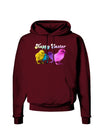 Happy Easter Peepers Dark Hoodie Sweatshirt-Hoodie-TooLoud-Maroon-Small-Davson Sales