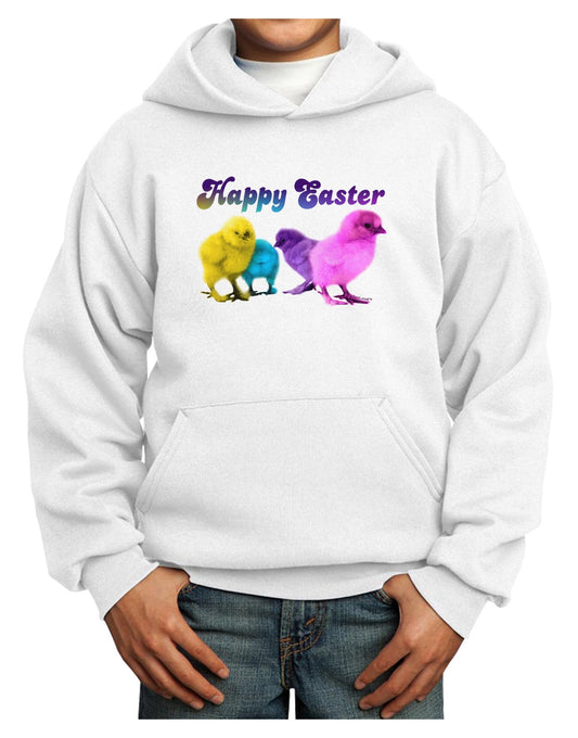 Happy Easter Peepers Youth Hoodie Pullover Sweatshirt-Youth Hoodie-TooLoud-White-XS-Davson Sales