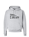 Happy Easter with Cross Hoodie Sweatshirt by TooLoud-Hoodie-TooLoud-AshGray-Small-Davson Sales