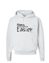 Happy Easter with Cross Hoodie Sweatshirt by TooLoud-Hoodie-TooLoud-White-Small-Davson Sales