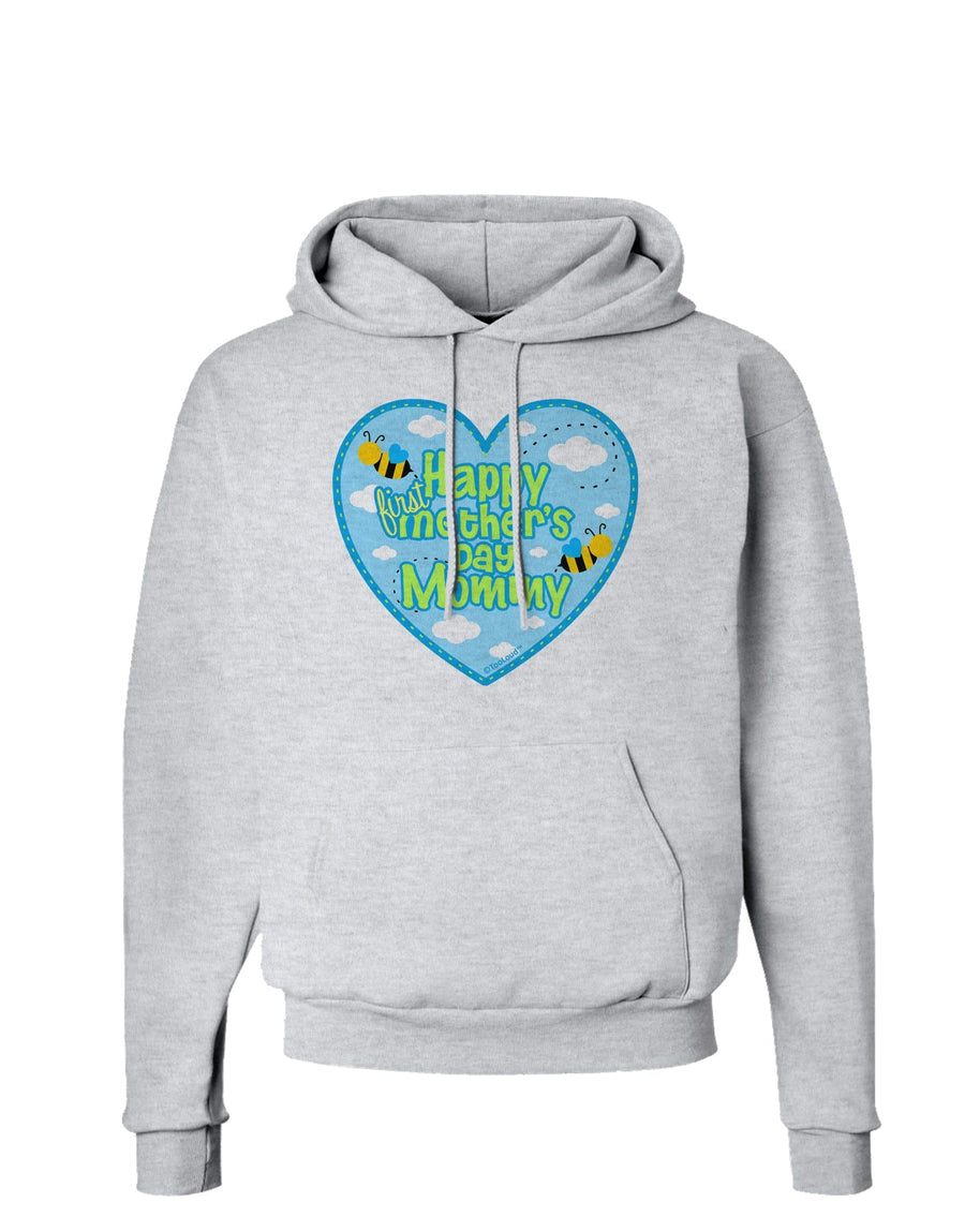 Happy First Mother's Day Mommy - Blue Hoodie Sweatshirt by TooLoud-Hoodie-TooLoud-White-Small-Davson Sales