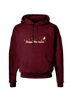 Happy Halloween Crescent Moon and Stars Dark Hoodie Sweatshirt-Hoodie-TooLoud-Maroon-Small-Davson Sales