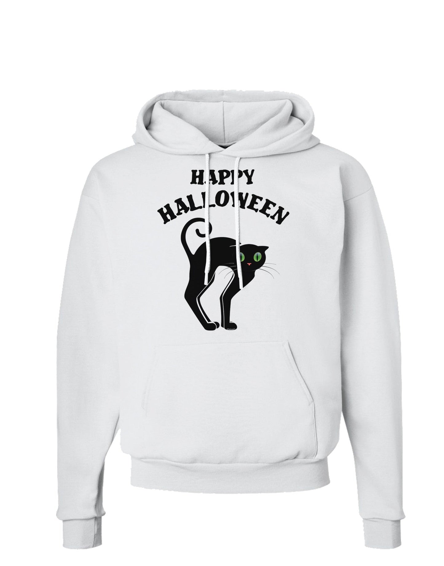 Happy Halloween Cute Black Cat Halloween Hoodie Sweatshirt-Hoodie-TooLoud-White-Small-Davson Sales