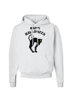 Happy Halloween Cute Black Cat Halloween Hoodie Sweatshirt-Hoodie-TooLoud-White-Small-Davson Sales