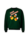 Happy Halloween Cute Candy Corn Adult Dark Sweatshirt-Sweatshirts-TooLoud-Deep-Forest-Green-Small-Davson Sales
