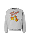 Happy Halloween Cute Candy Corn Sweatshirt-Sweatshirts-TooLoud-AshGray-Small-Davson Sales